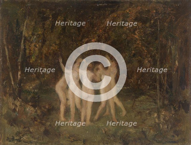 Nymphs in the Forest. Creator: Hippolyte Boulenger.