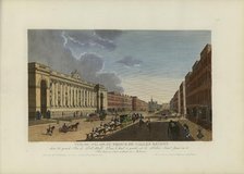 Vue du palais du prince de Galles régent, dans la grande rue de Pall-Mall, 1817-1824. Creator: Courvoisier-Voisin, Henri (1757-1830).