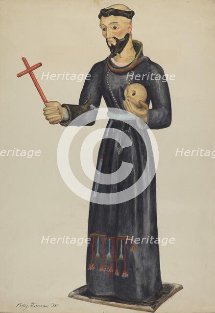 Santo (Bulto), 1938. Creator: Polly Duncan.