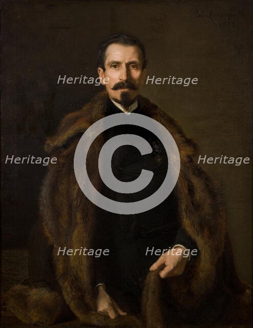 Portrait of Julian Konstanty Ordon, 1872. Creator: Boleslaw Laszczynski.