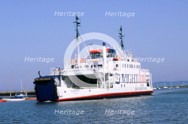 Lymington Car Ferry bound for Yarmouth, Isle of Wight, 2000. Artist: Unknown.