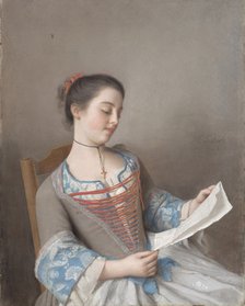 A girl reading (La liseuse), 1746. Artist: Liotard, Jean-Étienne (1702-1789)