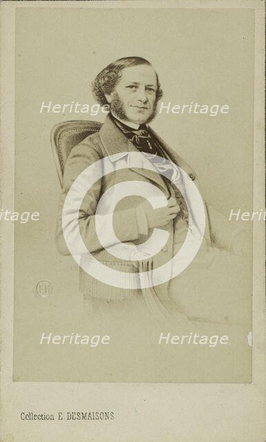 Portrait of the composer and pianist Henri Herz (1803-1888). Creator: Desmaisons, Émile (1812-1880).