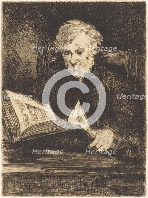 The Reader (Le liseur), 1861. Creator: Edouard Manet.