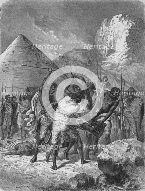 'Punishment of Abyssinian Captives', c1880. Artist: Unknown.