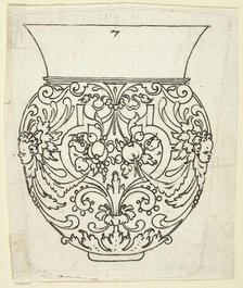 Plate 7, from XX Stuck zum (ornamental designs for goblets and beakers), 1601. Creator: Master AP.