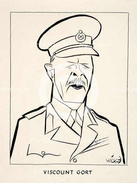 Field Marshal John Vereker, 6th Viscount Gort, between 1939 and 1946. Creators: Central Office of Information, Victor Weisz.