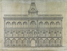Kings County Courthouse Competition, Chicago, Illinois, Elevation, c. 1869. Creator: Peter Bonnett Wight.