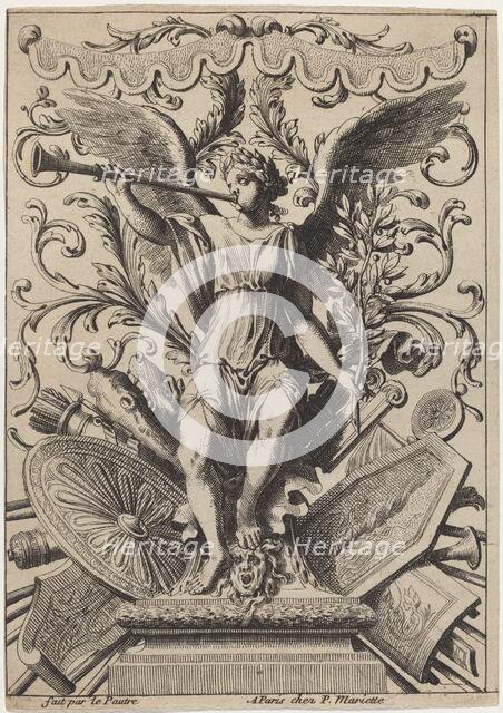 Fame on a Trophy of Arms. Creator: Jean Lepautre.