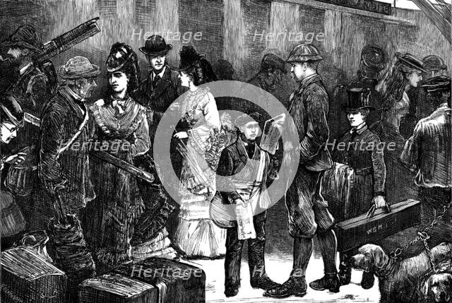 Going North: Dunblane Station, 1871. Creator: Unknown.