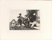 Los Desastres de la Guerra (The Disasters of War), Plate 19: Ya no hay tiempo..., 1810s. Creator: Goya, Francisco, de (1746-1828).