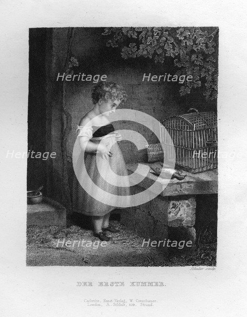 'The first sorrow', c1833. Artist: Edouard Schuler