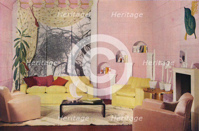 'The sitting room of 1937', 1937. Artist: Unknown.