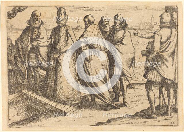 Embarkation at Genoa, 1612. Creator: Jacques Callot.