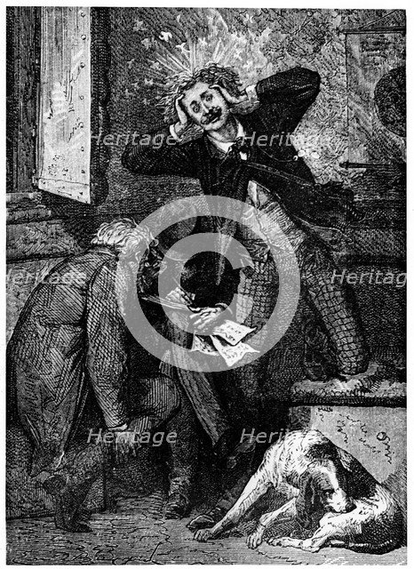 Illustration from De la Terre a la Lune by Jules Verne, 1865. Artist: Unknown