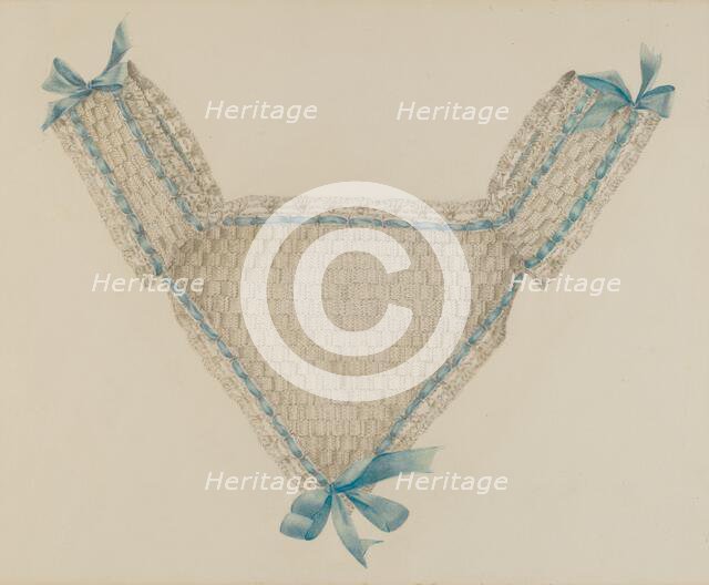 Infant's Bib, 1935/1942. Creator: Virginia Berge.