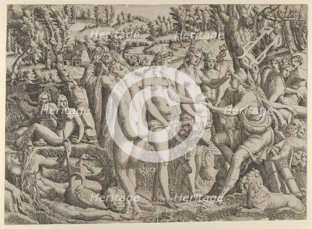 The Judgment of Paris, 1535-55. Creator: Jean Mignon.