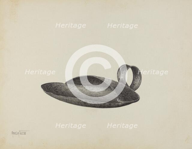 Creamer Skimmer, c. 1941. Creator: Amelia Tuccio.