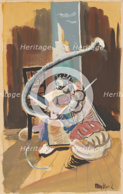 Study for a painting from a circus environment, around 1936. Creator: Cyprian Majernik.