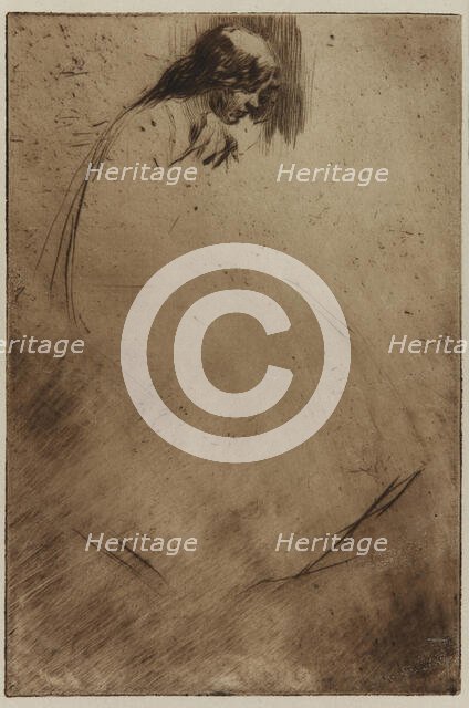 Jo's Bent Head, 1861. Creator: James Abbott McNeill Whistler.