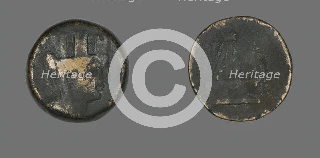 Coin Depicting the Goddess Tyche, 2nd-1st century BCE. Creator: Unknown.