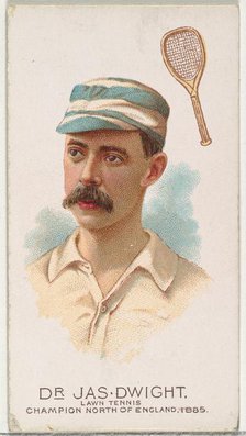 Dr. James Dwight, Lawn Tennis Champion North of England 1885, from World's Champions, Seri..., 1888. Creator: Allen & Ginter.