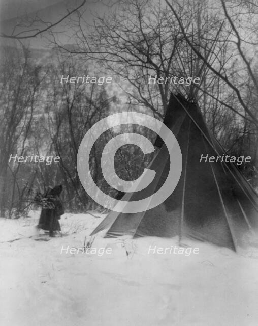 When winter comes, c1908. Creator: Edward Sheriff Curtis.