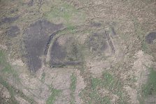An enclosed settlement, or homestead, earthwork on Ray Fell, Northumberland, 2016. Creator: Dave MacLeod.