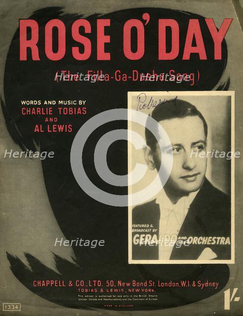 'Rose O'Day (The Filla-Ga-Dusha Song)', 1941 . Creator: Unknown.