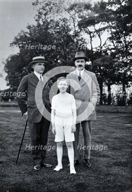 Henry Solomon Wellcome, Henry Mounteney Wellcome and the latter's tutor GS  Farnfield. Creator: Unknown.