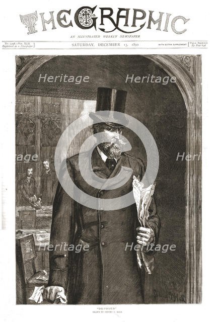 ''The Graphic, Front Cover Saturday, December 13, 1890', 1890. Creator: Sydney Prior Hall.