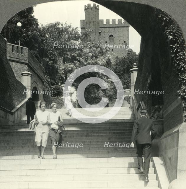 'Approach to the Historic Karnan Castle, Helsingborg, Sweden', c1930s. Creator: Unknown.