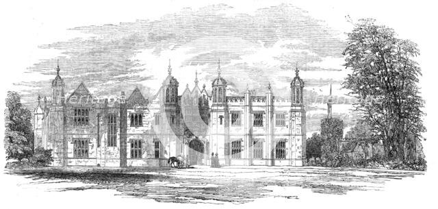 Hengrave Hall, Suffolk, the Seat of Sir Thomas R. Gage, Bart, 1854. Creator: Unknown.