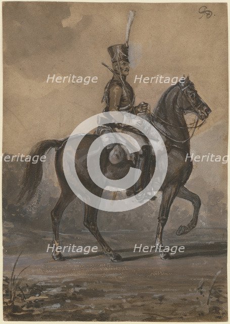 Russian dragoon, 1820. Artist: Sauerweid, Alexander Ivanovich (1783-1844)