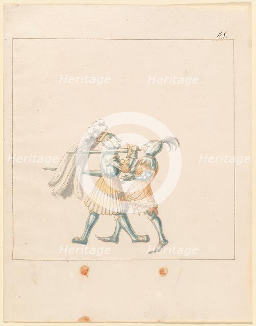 Freydal, The Book of Jousts and Tournament of Emperor Maximilian I: Combats...Plate 165, c1515. Creator: Unknown.