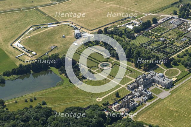 Castle Howard country house and outdoor concert stage, North Yorkshire, 2022. Creator: Emma Trevarthen.
