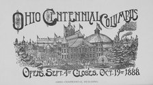 Ohio Centennial Building, 1888. Creator: Unknown.