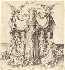 Saint Ursula and Her Maidens, c. 1475/1480. Creator: Israhel van Meckenem.