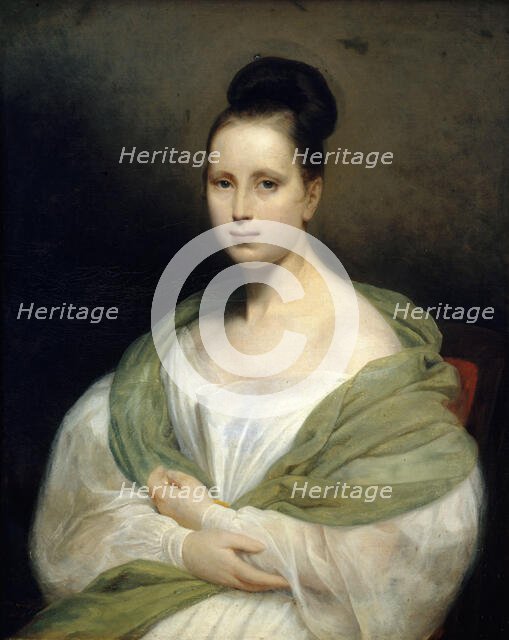Portrait of Adelaide Rousseau-Scheffer, c1830. Creator: Henry Scheffer.