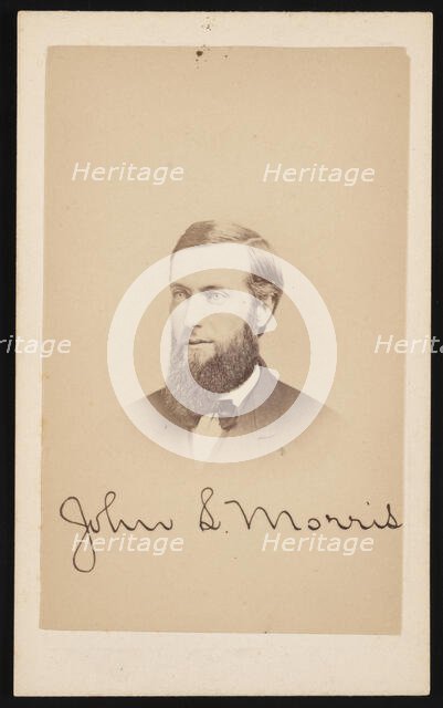 Portrait of John S. Morris, Circa 1870s. Creator: Purdy & Frear.