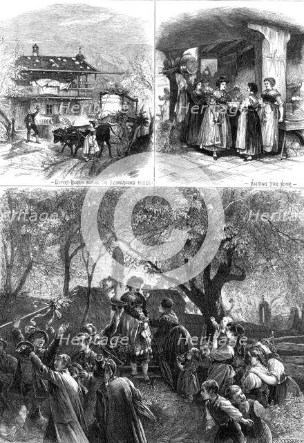 A Village Wedding in the Bavarian Highlands, 1876. Creator: Unknown.