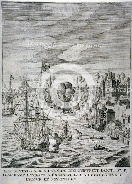 Arrival of Queen Henrietta Maria at the Tower of London, c1625 (c1638(?)). Artist: Anon