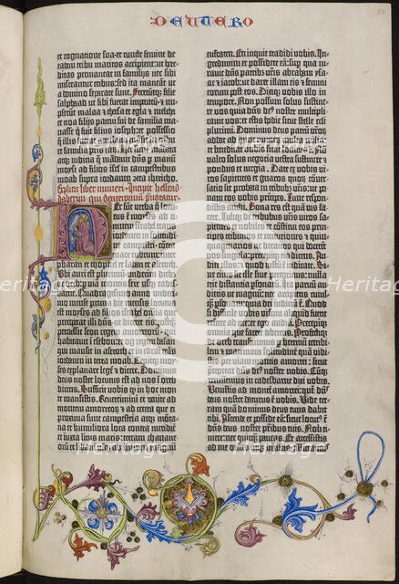 The Gutenberg Bible, 1455. Creator: Unknown artist.