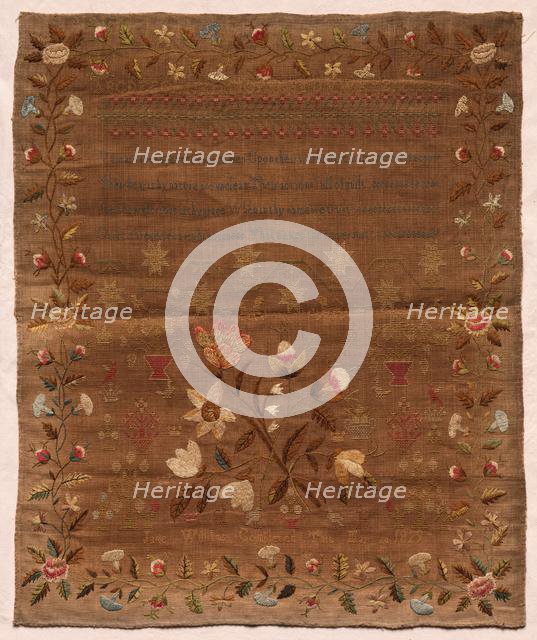 Sampler, 1829. Creator: Unknown.