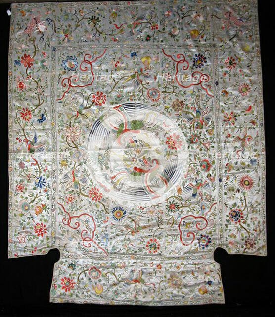 Coverlet, China, Ming dynasty (1368-1644)/ Qing dynasty (1644-1911), Mid-17th century. Creator: Unknown.