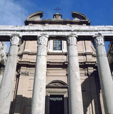 The Temple of Antoninus and Faustina, Rome. Artist: Unknown