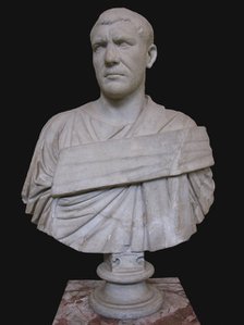 Bust of Philip the Arab, 3rd cen. AD. Artist: Art of Ancient Rome, Classical sculpture  