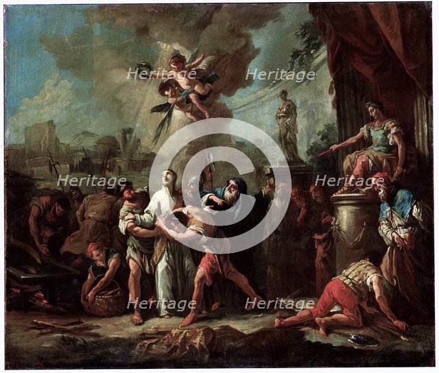 'The Martyrdom of Saint Lawrence', 18th century.  Artist: Gaspare Diziani