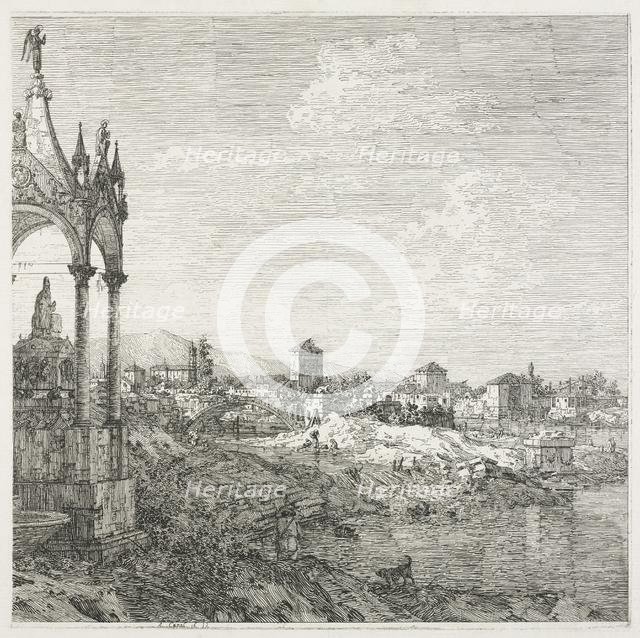 Views: The Sepulcher of a Bishop, 1735-1746. Creator: Antonio Canaletto (Italian, 1697-1768).