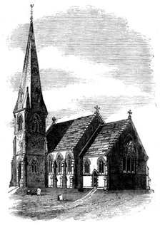 Blackfordby Church, Ashby-de-la-Zouch, 1858. Creator: Unknown.
